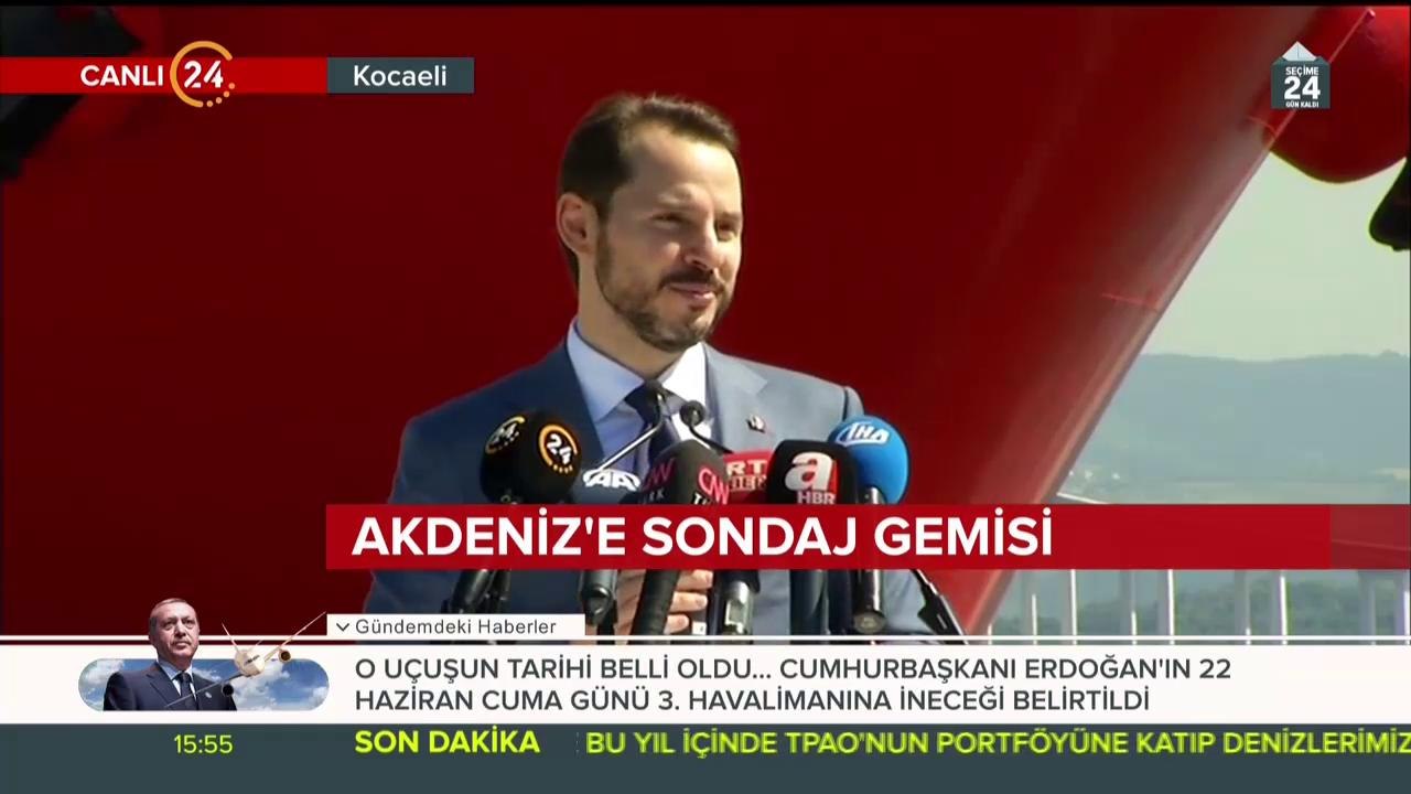 Akdeniz'e sondaj gemisi