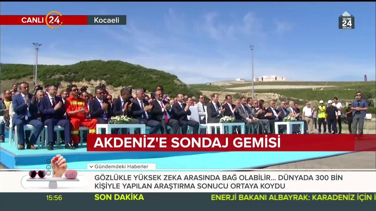 Akdeniz'e sondaj gemisi