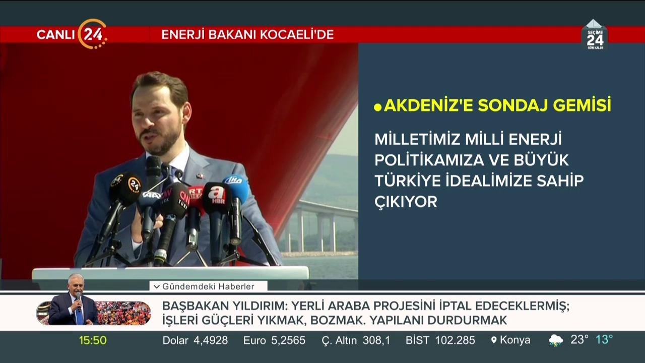 Akdeniz'e sondaj gemisi