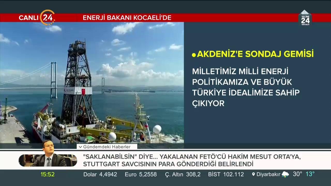 Akdeniz'e sondaj gemisi