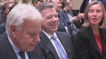 La Unión Europea aplaude a Santos por su legado de paz en Colombia