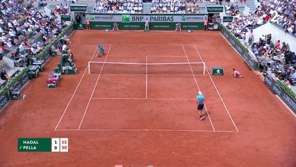Roland-Garros : Le lob astucieux de Guido Pella sur Nadal