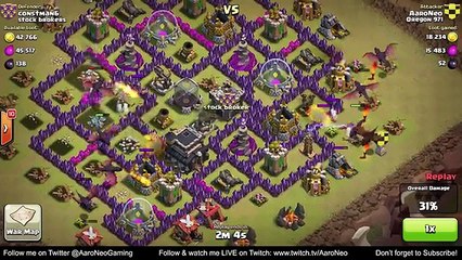 BEST Town Hall Level 7 (TH7) Clan Wars Attack Strategy - Part 5 (Dragons) Clash of Clans