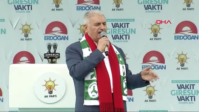 Giresun Başbakan Binali Yıldırım Giresun'da Konuştu