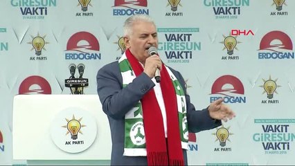 Giresun Başbakan Binali Yıldırım Giresun'da Konuştu