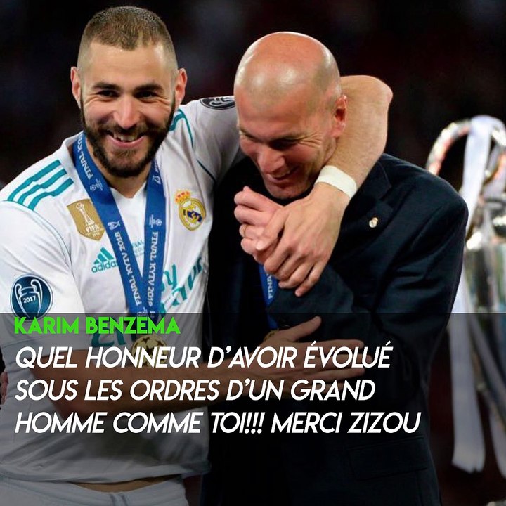 Ronaldo, Benzema, Ramos... les joueurs du Real Madrid rendent hommage à Zidane