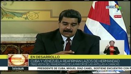 teleSUR Noticias: Maduro y Díaz-Canel se reúnen en Caracas