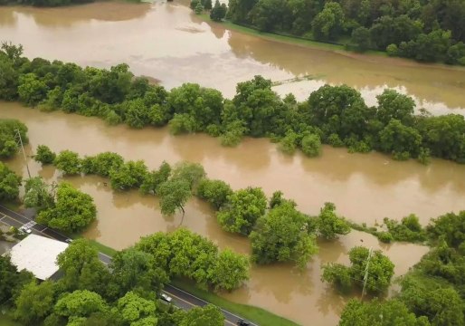 French Broad River Floods North Carolina Park