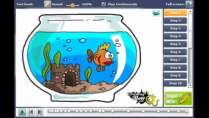 How to draw aquarium
