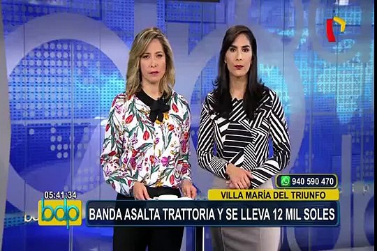 Villa María del Triunfo: delincuentes asaltan trattoria y se llevan 12 mil soles