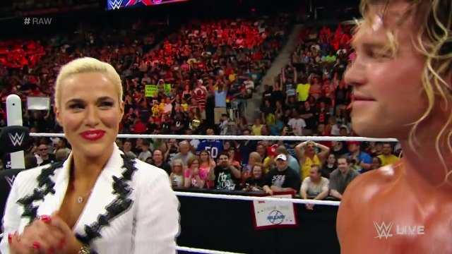 Lana kisses Dolph Ziggler- Raw, May 18, 2015