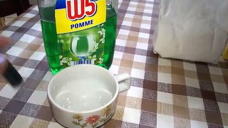 TEST Slime avec Maïzena et Liquide vaisselle