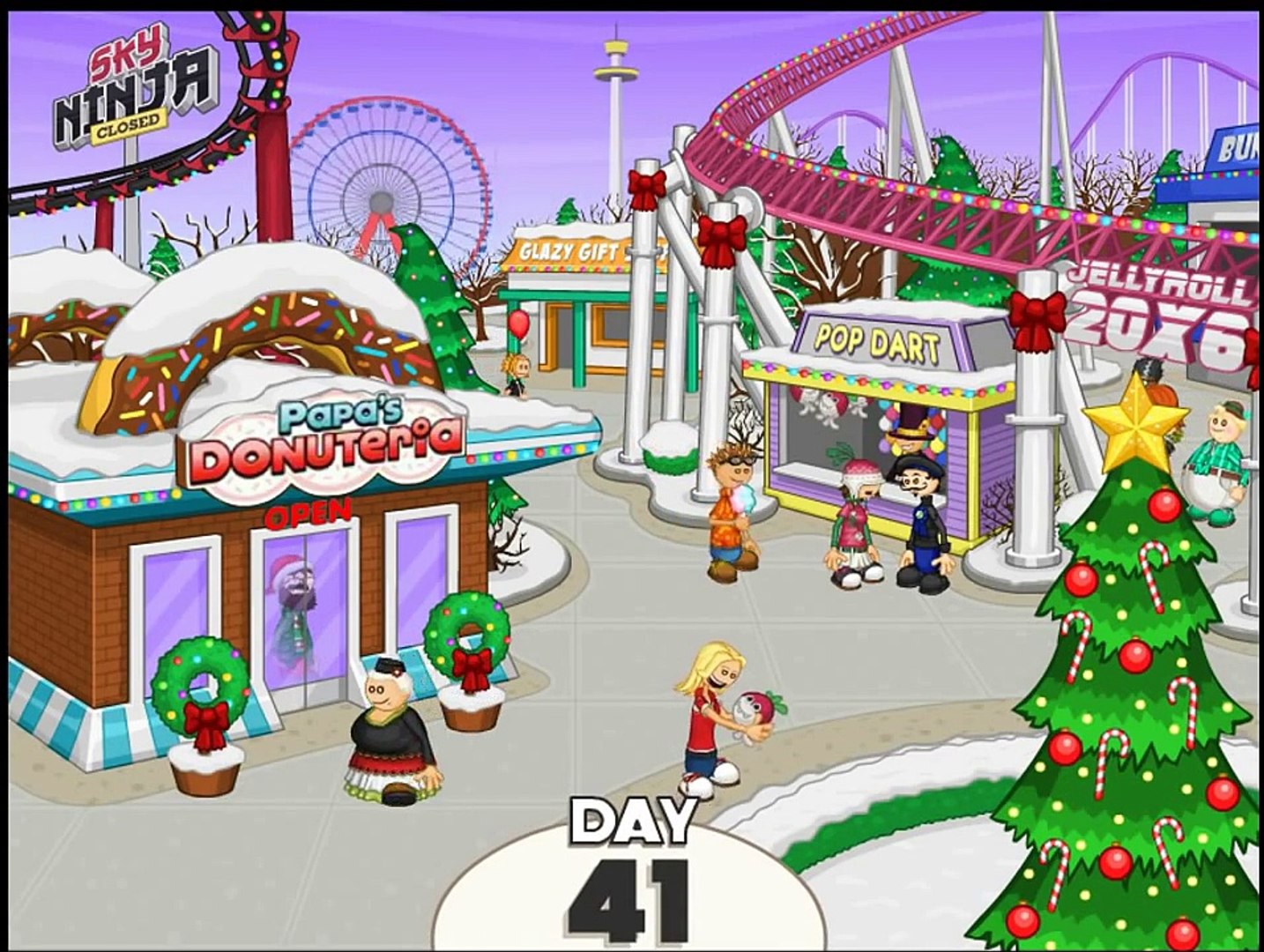 Papas Donuteria - All Christmas Toppings Unlocked (Rank 23, Day 41) - 動画  Dailymotion