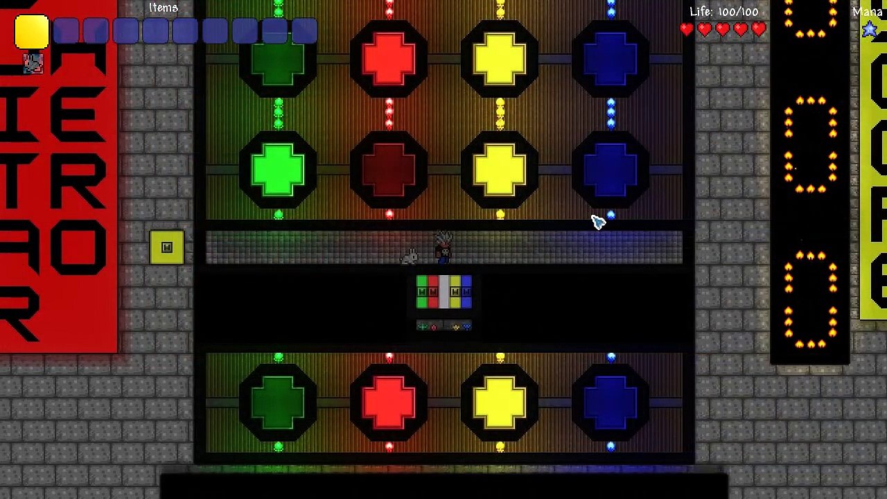 Terraria 1.3.1 Mini Game - Guitar Hero
