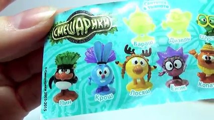 Распаковываем шоколадные шары Смешарики от Chupa Chups