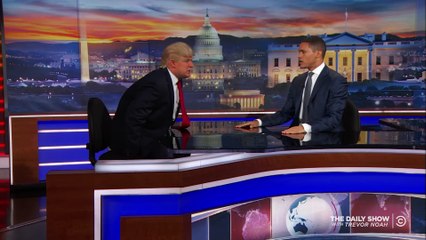 -President Trump- Crashes The Daily Show- The Daily Show - YouTube