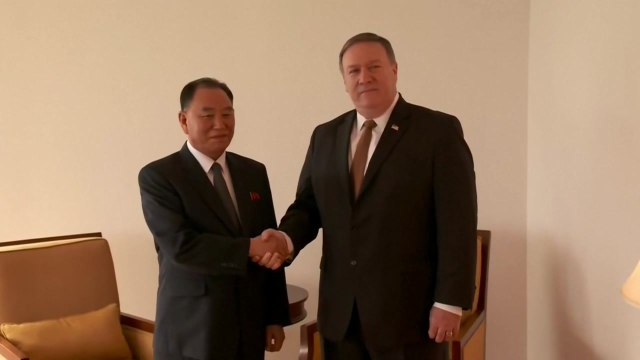 폼페이오 잠시 뒤 기자회견...김영철, 내일 김정은 친서 전달 / YTN