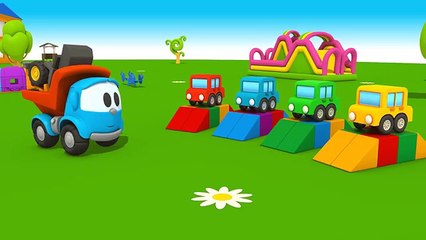 Leo Junior und der Autotransporter! Animation für Kinder