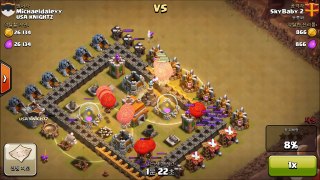 Clash of Clans - Town Hall 6, Balloons Attack(Clan Wars)