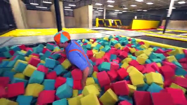 Indoor Playground and Trampoline Park with Blippi