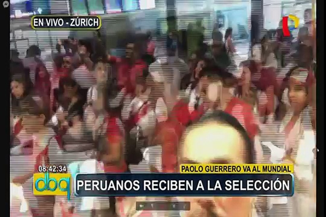 Selección peruana llegó a Suiza en medio de la ovación de hinchas