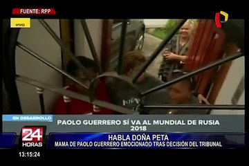 Doña Peta: “Mi hijo es un guerrero. Él cuando se propone algo, lo hace”