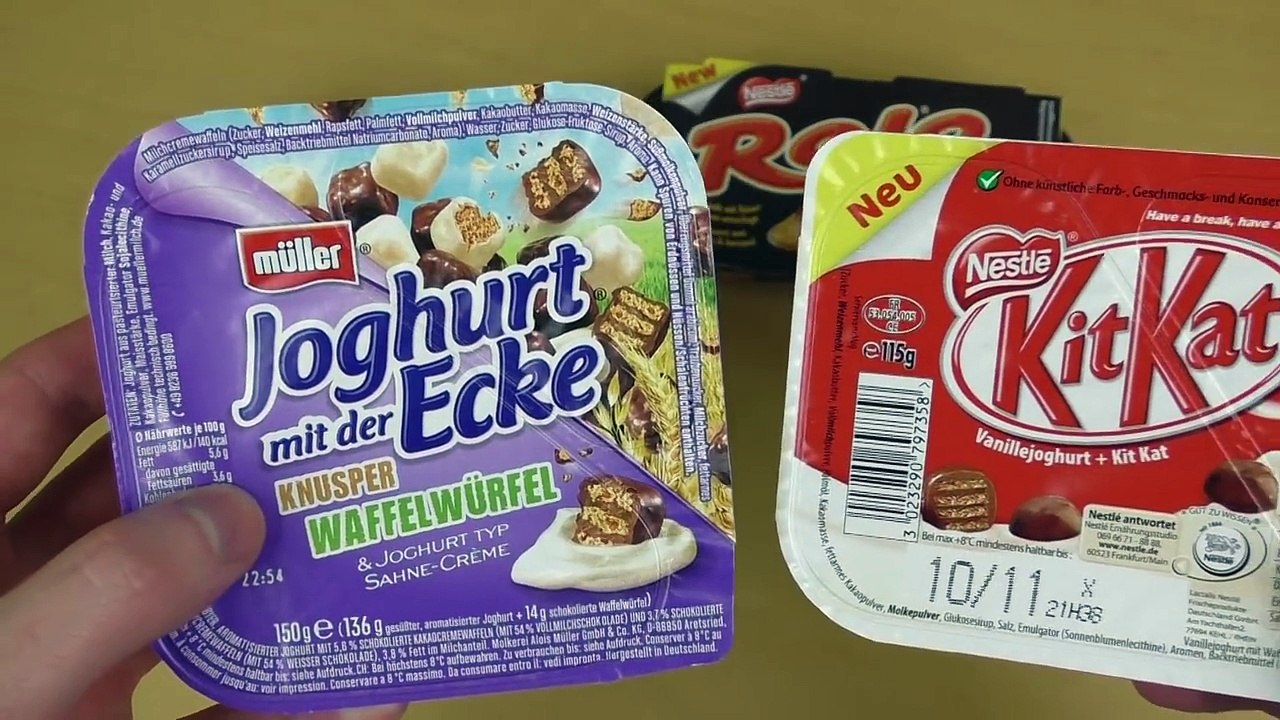 KitKat Yogurt After Eight Dessert Müller Yogurt Rolo Dessert
