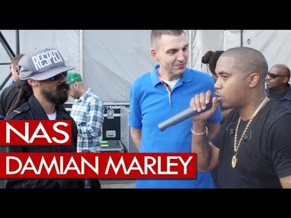 Nas & Damian Marley talk performing together at Wireless
