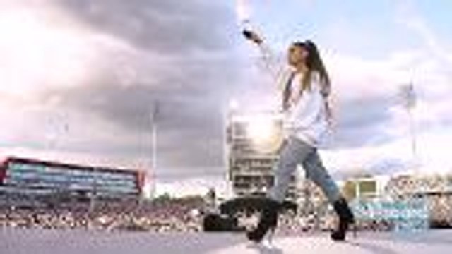 Ariana Grande Opens Up About 'Over the Rainbow' Performance at One Love Manchester | Billboard News