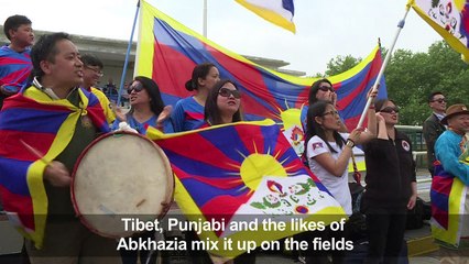 Far from Russia, the rival world cup kicks off in London