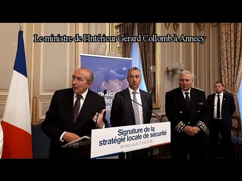 Gérard Collomb prône un partenariat élus, police et gendarmerie à Annecy