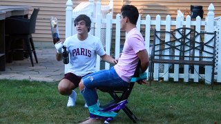 TAPED TO A CHAIR PRANK!! Ethans REVENGE!