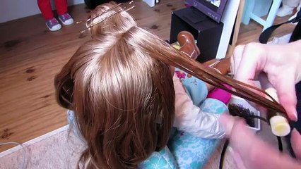 How I Fixed Nickis Hair/How to De-frizz your dolls hair!