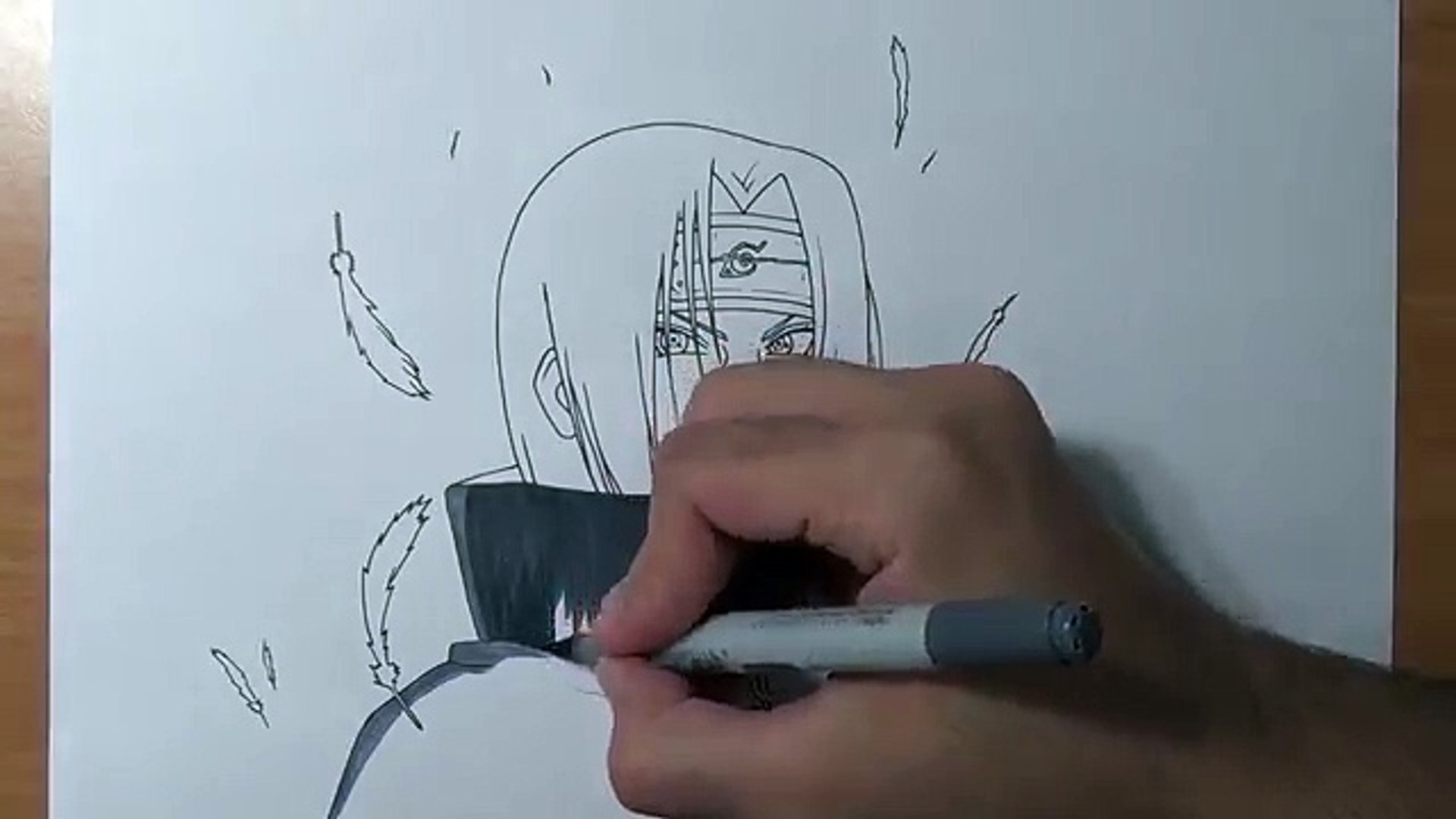 Itachi Drawing - How To Draw Itachi Step By Step