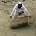 how to lift heavy weight / Baloch man lifting heavy rock
