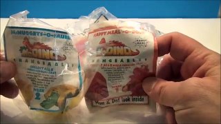 MCDONALDS 1990 MCDINO CHANGEABLES HAPPY MEAL WAVE 3 FULL COLLECTION TOY REVIEW