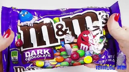 Learn Alphabet Song with Candy Dark Chocolate M&Ms abcdefghijklmnopqrstuvwxyz