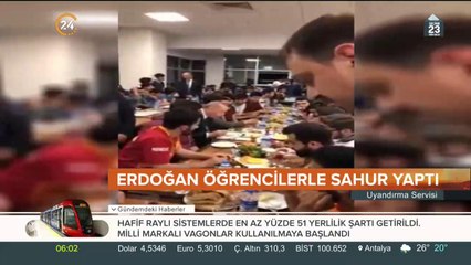 Gençlerle sahur yaptı