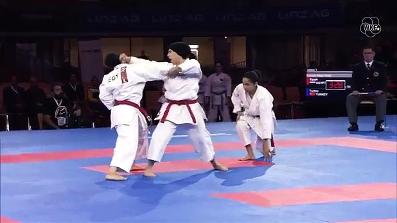 BRONZE MEDAL. Female Team Kata EGYPT. 2016 World Karate Championships.