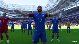 El festejo vikingo de Islandia en el FIFA 2018 se ve espectacular.: Clapsus Bak