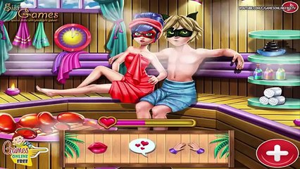 Miraculous Ladybug and her Boyfriend Cat Noir Secret Love Kiss Game Compilation