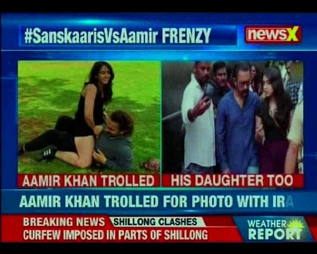 Aamir Khan trolled by Muslim fanatics, candid photo with daughter Ira exposes in social Media