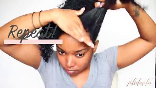 CURLY BUN - PROTECTIVE STYLE | NATURAL HAIR