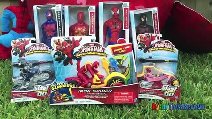 GIANT EGG SURPRISE OPENING SPIDERMAN superhero toys