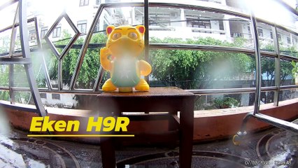 Tắm mưa cùng 2 em action cam Gitup G3 - Eken H9R  Lumix LX100