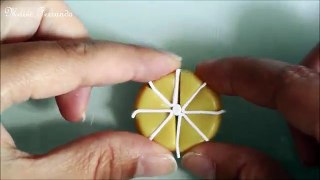 Easy Miniature Polymer Clay Lemons & Cane Tutorial || Maive Ferrando