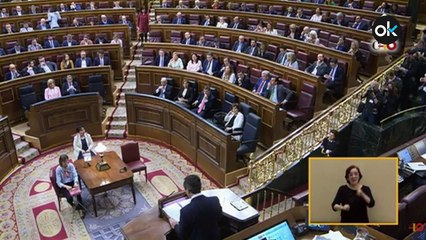 Rafael Hernando durante la moción de censura