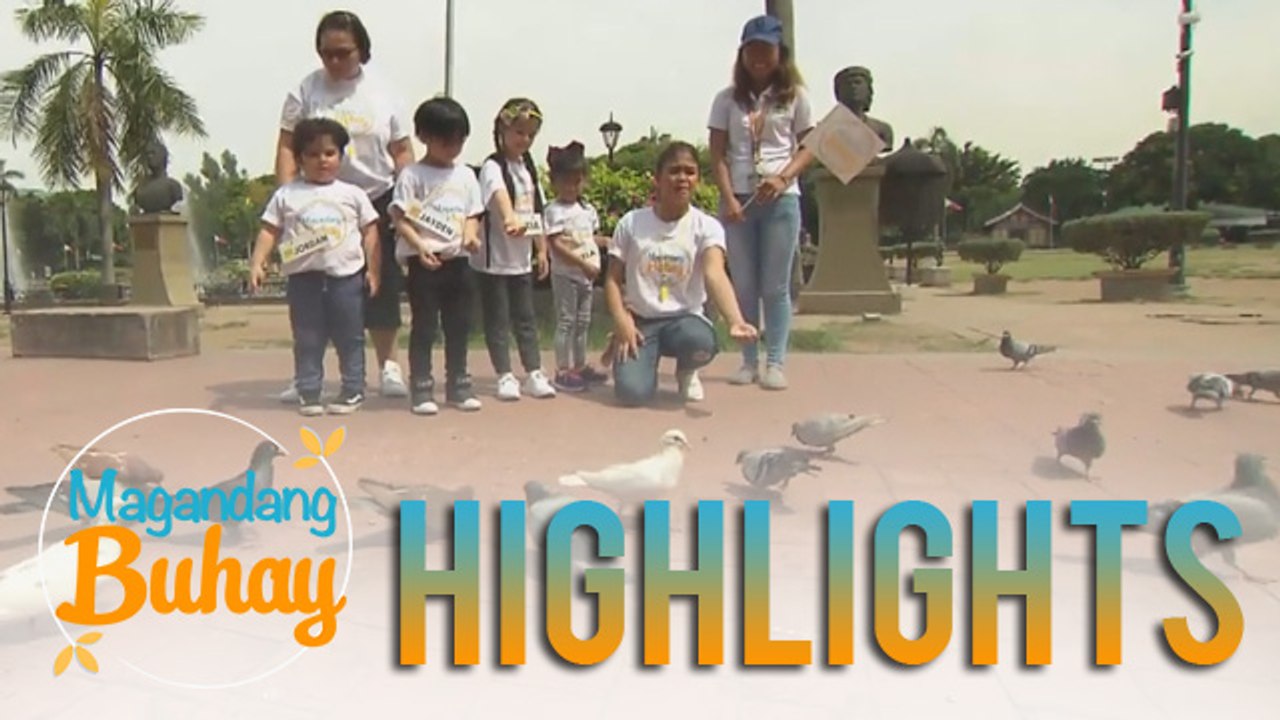 Magandang Buhay: Pigeon feeding with the kids at Luneta Park