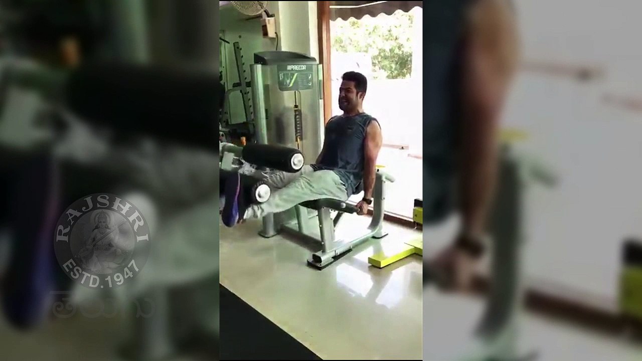 Jr NTR Accepted Mohanlal Fitness Challenge | Jr NTR Gym Workout Video