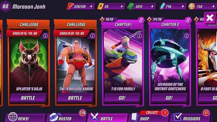 TMNT Legend: Casey Jones, Splinter, Karai Serpent, April ONeil VS KRANG